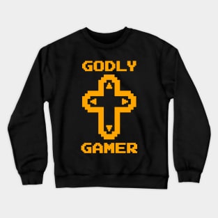 Godly Gamer (v5 - orange) Crewneck Sweatshirt